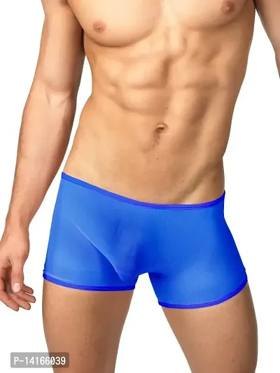 DRESS SEXY Classic Boxer Mens Lingerie. Low Waist+Outer Elastic+Power NET-thumb0
