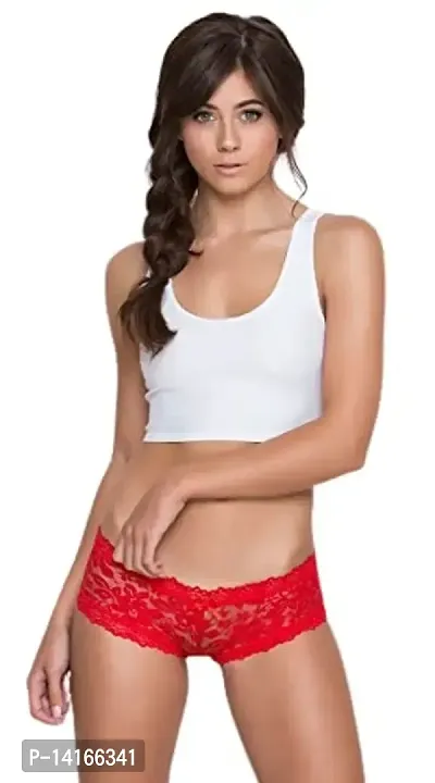 DRESS SEXY Freesize Black Boxer Panty (Free Size S, M, L, Red)
