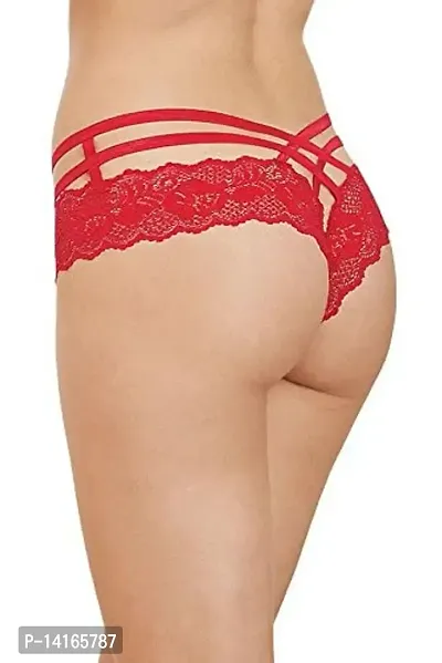 DRESS SEXY Women?s Brief Panty | Comfortable+MID Waist+Outer Elastic