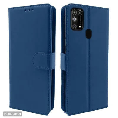 Blackpool Flip Cover for Samsung Galaxy M31 / F41 / M31 Prime PU Leather Wallet Flip Case for Samsung Galaxy M31 / F41 / M31 Prime (Blue)