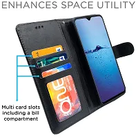 Balkans Flip Cover for Oppo F9 / F9 Pro / A5 / A5s /A7 / A11k /A12/ Realme 2 / 2 Pro / Realme U1 Flip Cover Magnetic Leather Wallet Case Shockproof TPU for Oppo F9 / F9 Pro / A5 / A5s /A7 / A11k /A12/ Realme 2 / 2 Pro / Realme U1 (Black)-thumb1