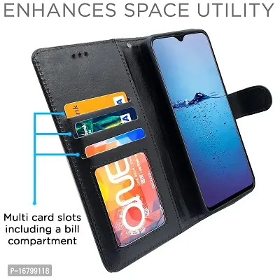 Balkans Flip Cover for Oppo F9 / F9 Pro / A5 / A5s /A7 / A11k /A12/ Realme 2 / 2 Pro / Realme U1 Flip Cover Magnetic Leather Wallet Case Shockproof TPU for Oppo F9 / F9 Pro / A5 / A5s /A7 / A11k /A12/ Realme 2 / 2 Pro / Realme U1 (Black)-thumb2