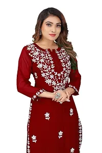 Designer Trendy Embroidered Kurti For Women-thumb1