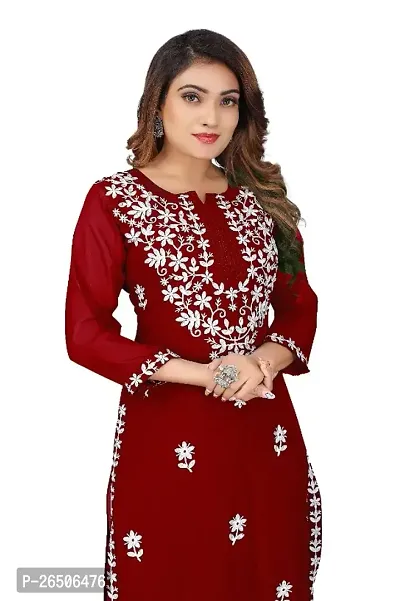 Designer Trendy Embroidered Kurti For Women-thumb2