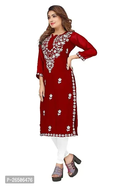 Designer Trendy Embroidered Kurti For Women-thumb3