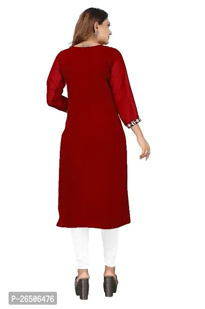 Designer Trendy Embroidered Kurti For Women-thumb4