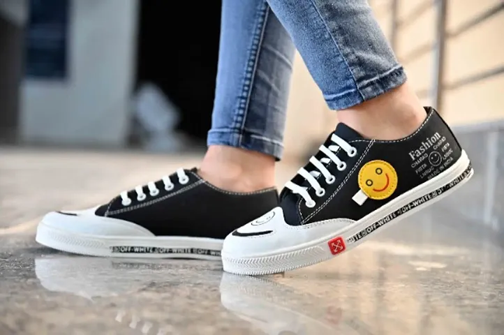 Smiley Logo Collection of Canvas Shoes For Men