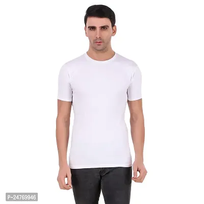 Fitoutfit Men's polyester Half Sleeve Athletic T-Shirt | Slim-Fit Soft Fabric Comfortable Tees for Men/Boys-thumb5