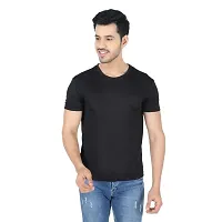 Fitoutfit Men's polyester Half Sleeve Athletic T-Shirt | Slim-Fit Soft Fabric Comfortable Tees for Men/Boys-thumb2