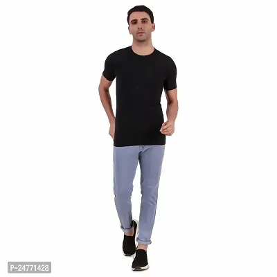 Fitoutfit Men's polyester Half Sleeve Athletic T-Shirt | Slim-Fit Soft Fabric Comfortable Tees for Men/Boys-thumb3