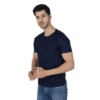 Fitoutfit Men's polyester Half Sleeve Athletic T-Shirt | Slim-Fit Soft Fabric Comfortable Tees for Men/Boys-thumb2