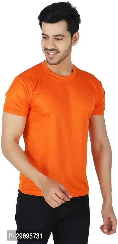 Stylish Multicoloured Polyester Solid Round Neck Tees For Men Pack Of 3-thumb3