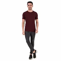 Fitoutfit Men's polyester Half Sleeve Athletic T-Shirt | Slim-Fit Soft Fabric Comfortable Tees for Men/Boys-thumb2