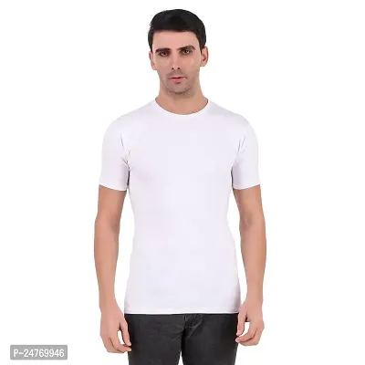 Fitoutfit Men's polyester Half Sleeve Athletic T-Shirt | Slim-Fit Soft Fabric Comfortable Tees for Men/Boys