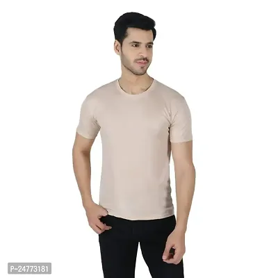 Fitoutfit Men's polyester Half Sleeve Athletic T-Shirt | Slim-Fit Soft Fabric Comfortable Tees for Men/Boys-thumb0