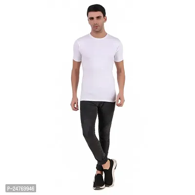 Fitoutfit Men's polyester Half Sleeve Athletic T-Shirt | Slim-Fit Soft Fabric Comfortable Tees for Men/Boys-thumb3