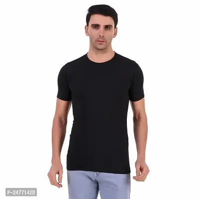 Fitoutfit Men's polyester Half Sleeve Athletic T-Shirt | Slim-Fit Soft Fabric Comfortable Tees for Men/Boys