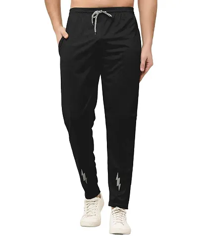 MALAKAR Track Pants for Mens/Joggers for Mens/Mens Lower Lycra Blend with 2 Side Pockets for Gym, Exercise, Morning Walk, Sports Charging Line