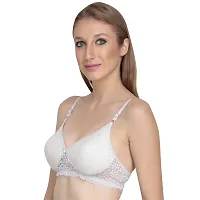 Liigne Women Padded Bra - Made of Pure Cotton Full Coverage Non Wired Seamless Pushup Soft Cup for T-Shirt Saree Dress Sports Garment for Daily Use Everyday-thumb4