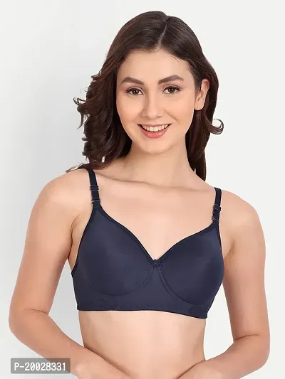 Liigne Women Non Padded Bra - Made of Pure Cotton Full Coverage Non Wired Seamless Pushup Soft Cup for T-Shirt Saree Dress and for Everyday-thumb3