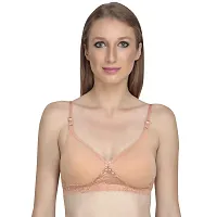 Liigne Women Padded Bra - Made of Pure Cotton Full Coverage Non Wired Seamless Pushup Soft Cup for T-Shirt Saree Dress Sports Garment for Daily Use Everyday-thumb2