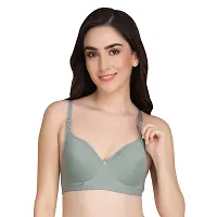 Liigne Women Non Padded Bra - Made of Pure Cotton Full Coverage Non Wired Seamless Pushup Soft Cup for T-Shirt Saree Dress and for Everyday-thumb3