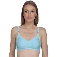 Liigne Women Non Padded Bra - Made of Pure Cotton Full Coverage Non Wired Seamless Pushup Soft Cup for T-Shirt Saree Dress Sports Garment for Daily Use Everyday-thumb2