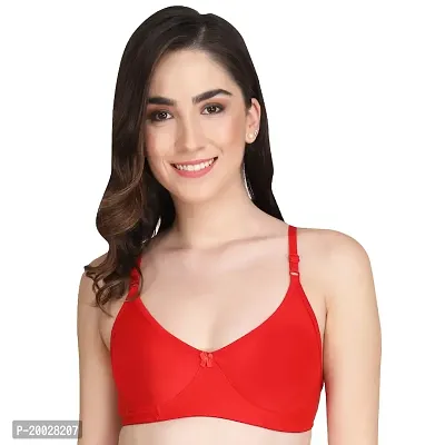 Liigne Women Non Padded Bra - Made of Pure Cotton Full Coverage Non Wired Seamless Pushup Soft Cup for T-Shirt Saree Dress and for Everyday-thumb2