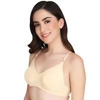 Liigne Women Non Padded Bra - Made of Pure Cotton Full Coverage Non Wired Seamless Pushup Soft Cup for T-Shirt Saree Dress Sports Garment for Daily Use Everyday-thumb3