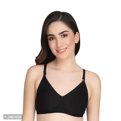 Liigne Women Non Padded Bra - Made of Pure Cotton Full Coverage Non Wired Seamless Pushup Soft Cup for T-Shirt Saree Dress and for Everyday-thumb2