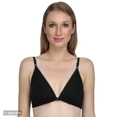 Buy Liigne Women Padded Bra - Made of Pure Cotton Full Coverage Non Wired  Soft Cup for T-Shirt Saree Dress Sports Garment for Daily Use Black at