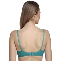 Liigne Women Padded Bra - Made of Pure Cotton Full Coverage Non Wired Seamless Pushup Soft Cup for T-Shirt Saree Dress Sports Garment for Daily Use Everyday-thumb3