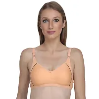 Liigne Women Non Padded Bra - Made of Pure Cotton Full Coverage Non Wired Seamless Pushup Soft Cup for T-Shirt Saree Dress Sports Garment for Daily Use Everyday-thumb1