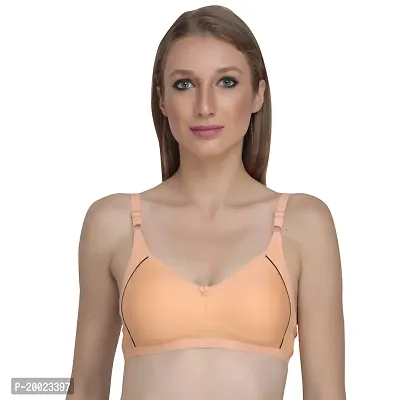 Liigne Women Non Padded Bra - Made of Pure Cotton Full Coverage Non Wired Seamless Pushup Soft Cup for T-Shirt Saree Dress Sports Garment for Daily Use Everyday-thumb2