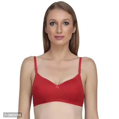 Liigne Women Non Padded Bra - Made of Pure Cotton Full Coverage Non Wired Seamless Pushup Soft Cup for T-Shirt Saree Dress and for Everyday-thumb3