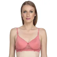 Liigne Women Padded Bra - Made of Pure Cotton Full Coverage Non Wired Seamless Pushup Soft Cup for T-Shirt Saree Dress Sports Garment for Daily Use Everyday-thumb3