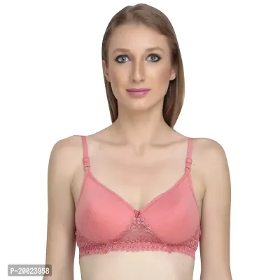 Liigne Women Padded Bra - Made of Pure Cotton Full Coverage Non Wired Seamless Pushup Soft Cup for T-Shirt Saree Dress Sports Garment for Daily Use Everyday-thumb4