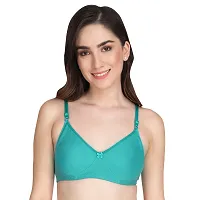 Liigne Women Non Padded Bra - Made of Pure Cotton Full Coverage Non Wired Seamless Pushup Soft Cup for T-Shirt Saree Dress Sports Garment for Daily Use Everyday-thumb3