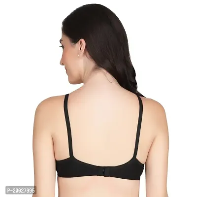 Liigne Women Non Padded Bra - Made of Pure Cotton Full Coverage Non Wired Seamless Pushup Soft Cup for T-Shirt Saree Dress and for Everyday-thumb2