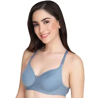 Liigne Women Non Padded Bra - Made of Pure Cotton Full Coverage Non Wired Seamless Pushup Soft Cup for T-Shirt Saree Dress and for Everyday-thumb3