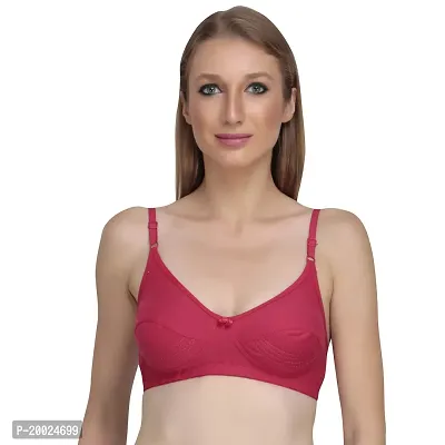 Liigne Women Non Padded Bra - Made of Pure Cotton Full Coverage Non Wired Seamless Pushup Soft Cup for T-Shirt Saree Dress Sports Garment for Daily Use Everyday-thumb3