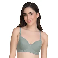 Liigne Women Non Padded Bra - Made of Pure Cotton Full Coverage Non Wired Seamless Pushup Soft Cup for T-Shirt Saree Dress Sports Garment for Daily Use Everyday-thumb1