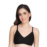 Liigne Women Non Padded Bra - Made of Pure Cotton Full Coverage Non Wired Seamless Pushup Soft Cup for T-Shirt Saree Dress and for Everyday-thumb3