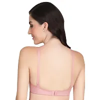 Liigne Women Half Cup Padded Bra - Made of Pure Cotton Full Coverage Non Wired Seamless Pushup Soft Cup for T-Shirt Saree Dress and for Everyday-thumb2