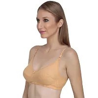 Liigne Women Non Padded Bra - Made of Pure Cotton Full Coverage Non Wired Seamless Pushup Soft Cup for T-Shirt Saree Dress Sports Garment for Daily Use Everyday-thumb4