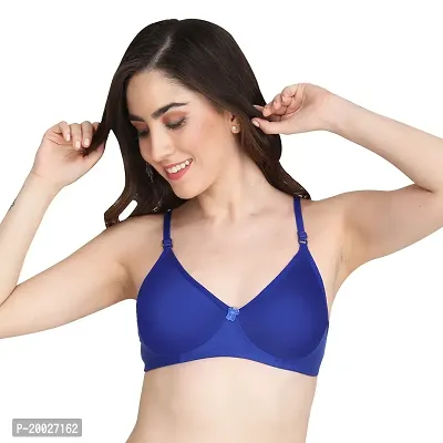 Buy Liigne Printed Everyday Padded Bra - Made of Pure Cotton Full Coverage  Non Wired Seamless Pushup Soft Cup for T-Shirt Saree Dress Sports Garment  for Daily Use Everyday Blue at