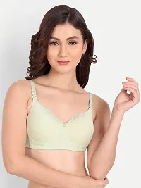 Liigne Women Non Padded Bra - Made of Pure Cotton Full Coverage Non Wired Seamless Pushup Soft Cup for T-Shirt Saree Dress and for Everyday-thumb3