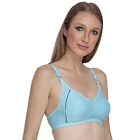 Liigne Women Non Padded Bra - Made of Pure Cotton Full Coverage Non Wired Seamless Pushup Soft Cup for T-Shirt Saree Dress Sports Garment for Daily Use Everyday-thumb2