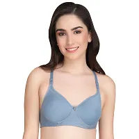 Liigne Women Non Padded Bra - Made of Pure Cotton Full Coverage Non Wired Seamless Pushup Soft Cup for T-Shirt Saree Dress and for Everyday-thumb1