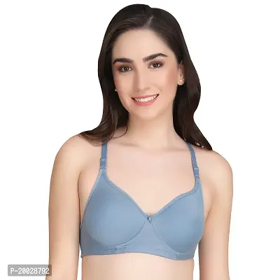 Liigne Women Non Padded Bra - Made of Pure Cotton Full Coverage Non Wired Seamless Pushup Soft Cup for T-Shirt Saree Dress and for Everyday-thumb2